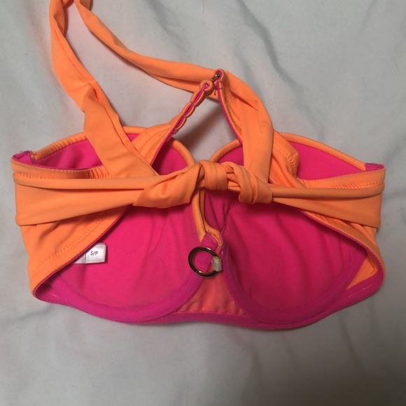 La Vie en Rose orange bikini top. Small. - Picture 3 of 3